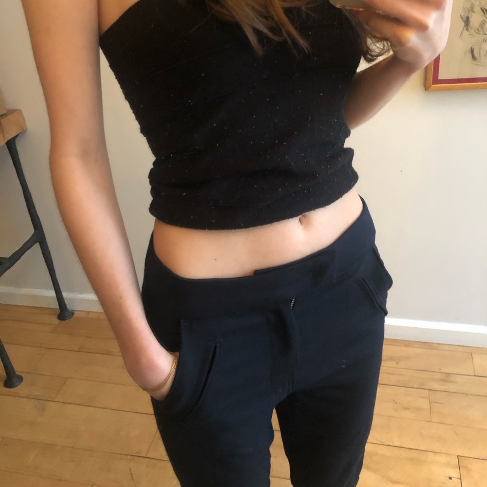 7 for all mankind stretch wool trousers 24